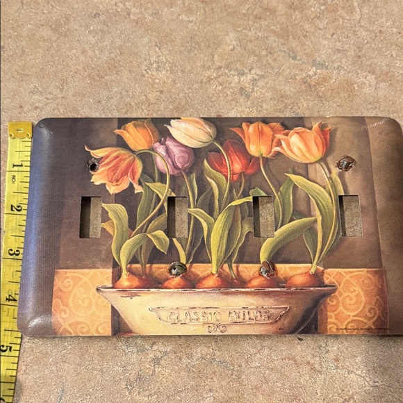 Floral Tulip Light Switch Cover - Picture 3 of 4